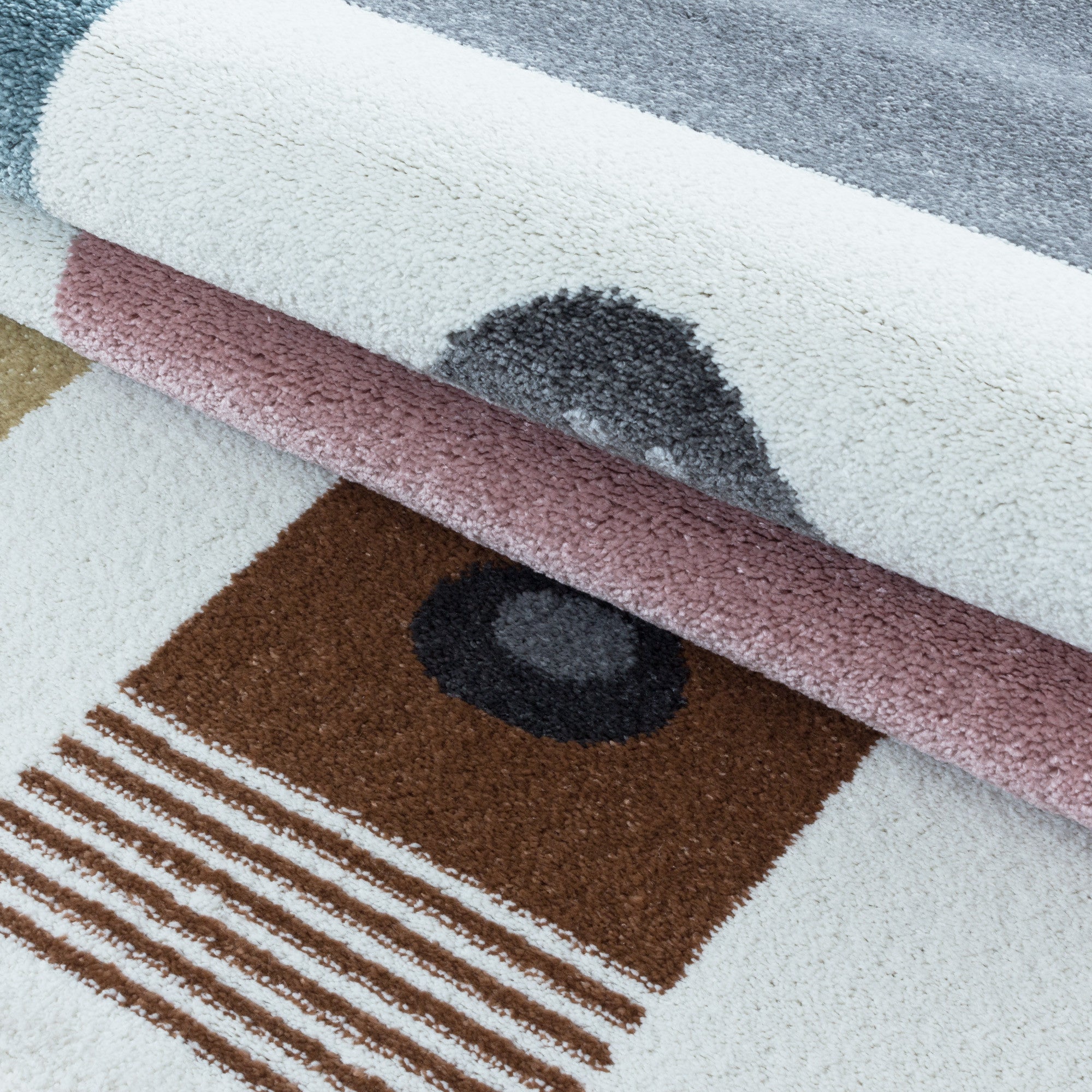 Kinder-Teppich Tiere Design bunt