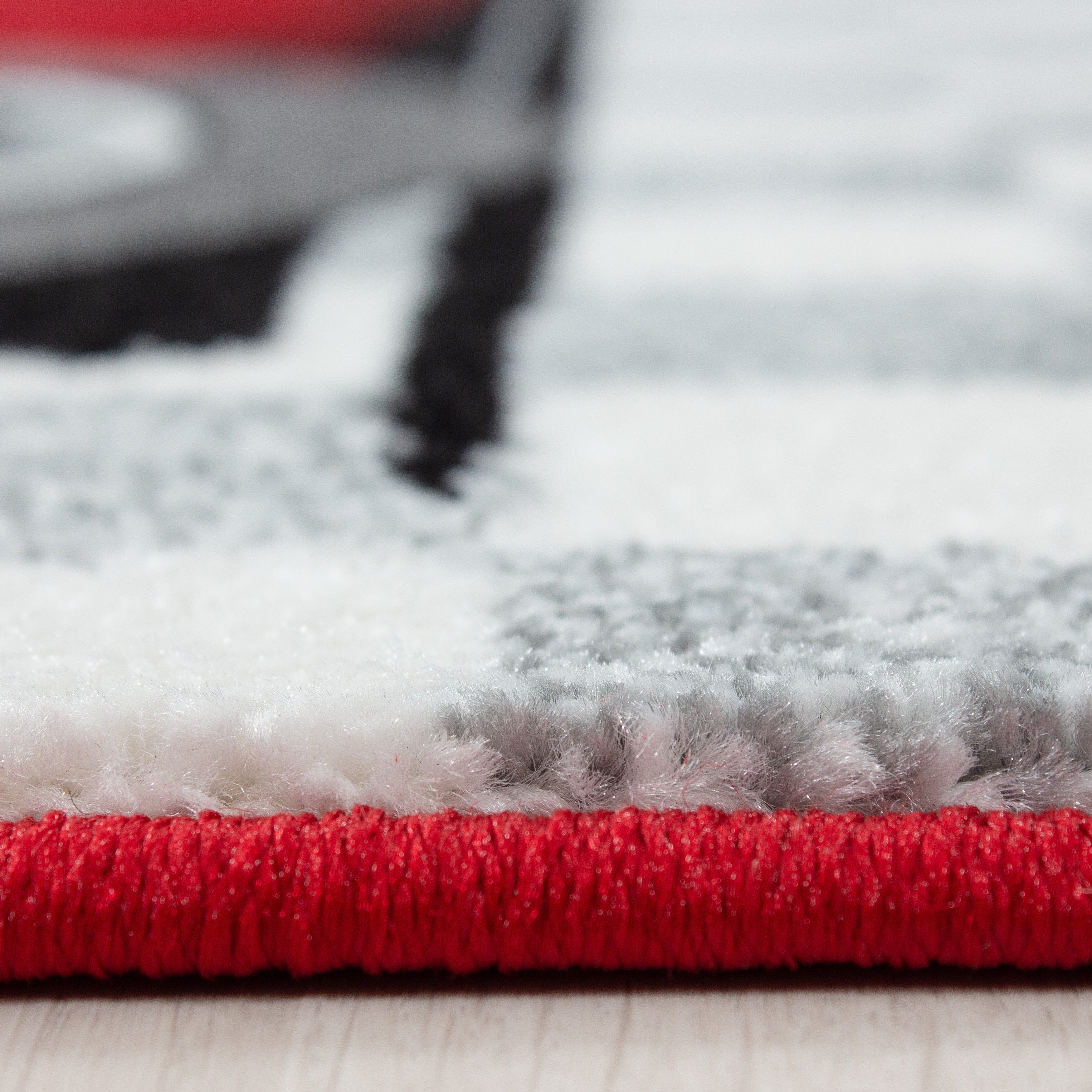 Kinder-Teppich Rennwagen Design blau und rot