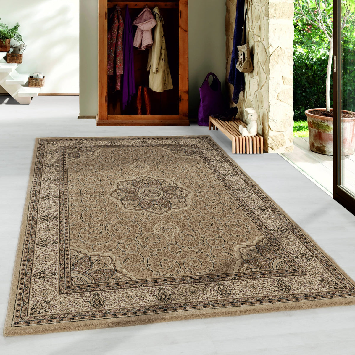 Kurzflor-Teppich im Orient Design: weich und pflegeleicht