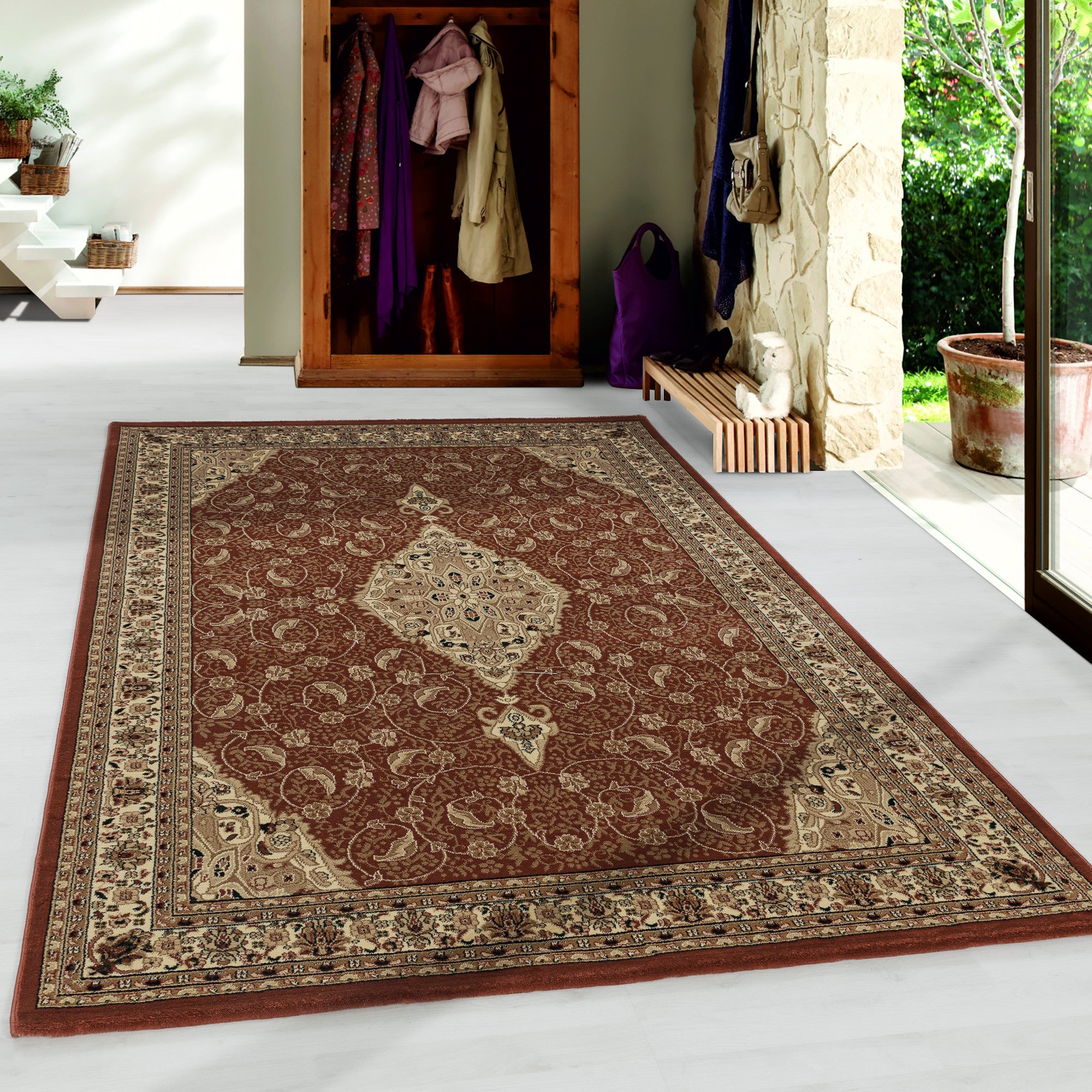 Kurzflor-Teppich im Orient Design: behaglich und stilvoll
