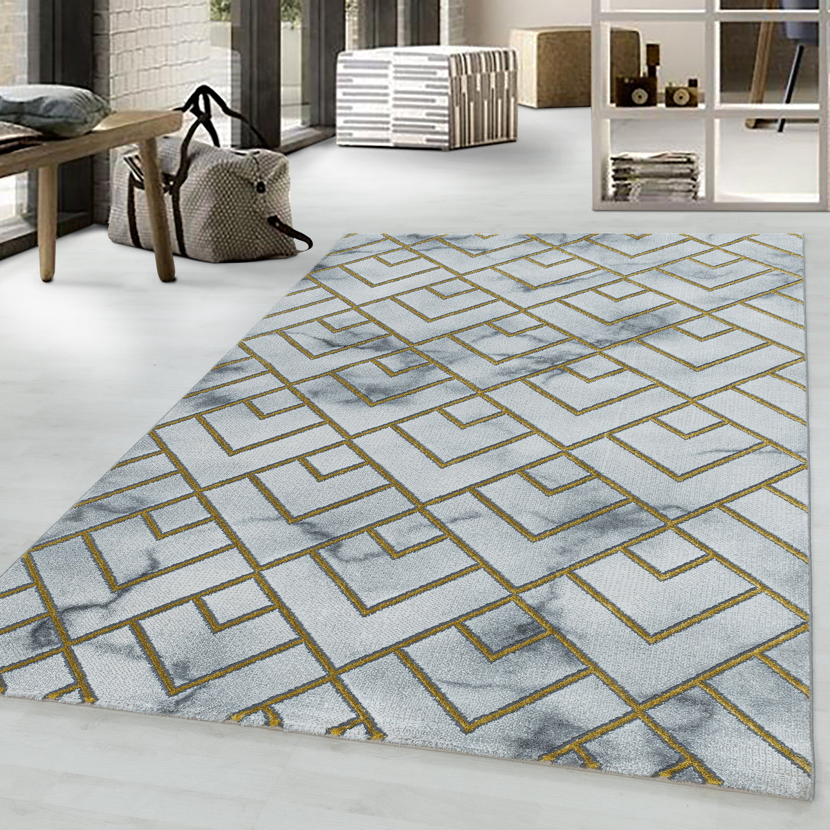 Design 3813 Gold Rechteckig
