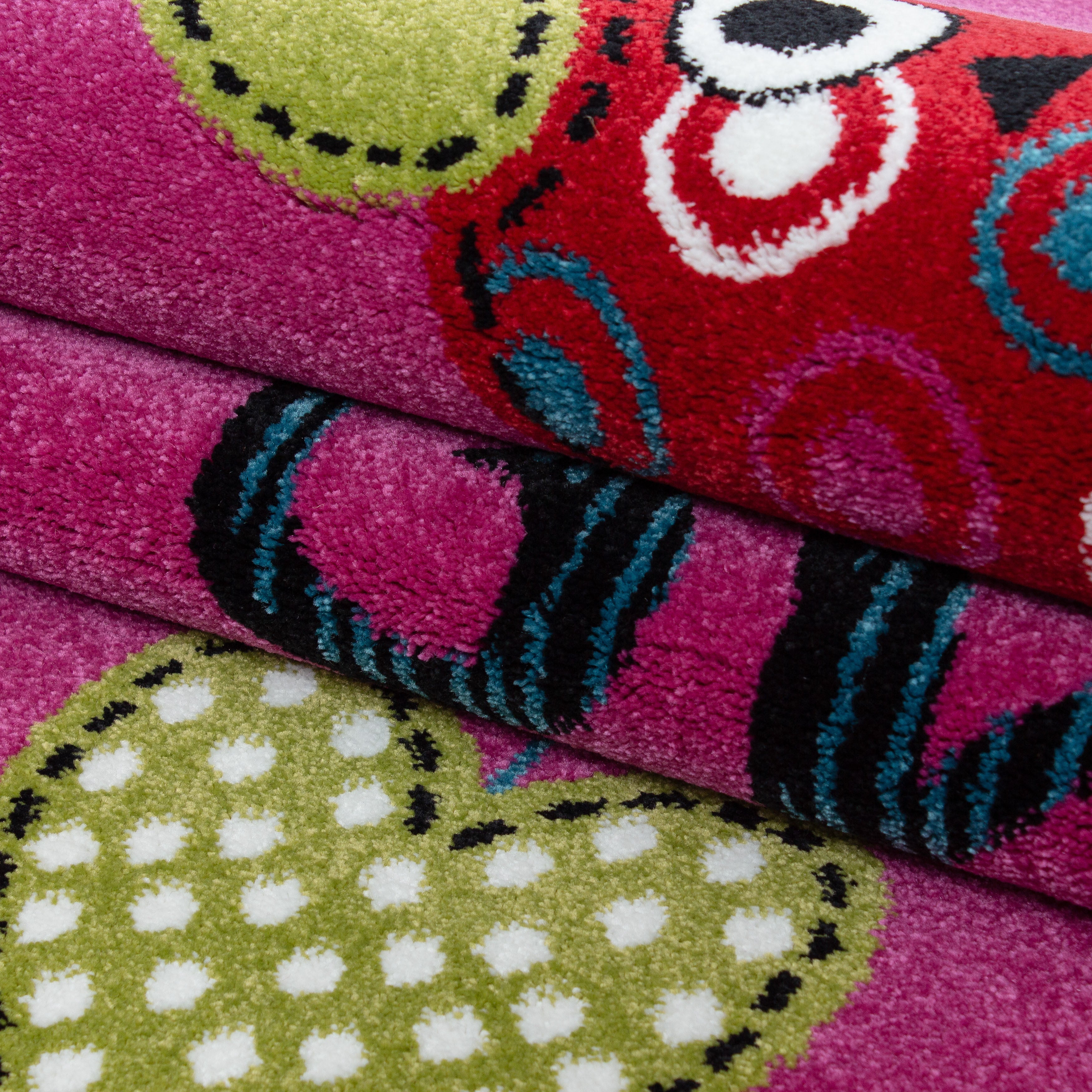 Kinder-Teppich lustiges Eulen-Design