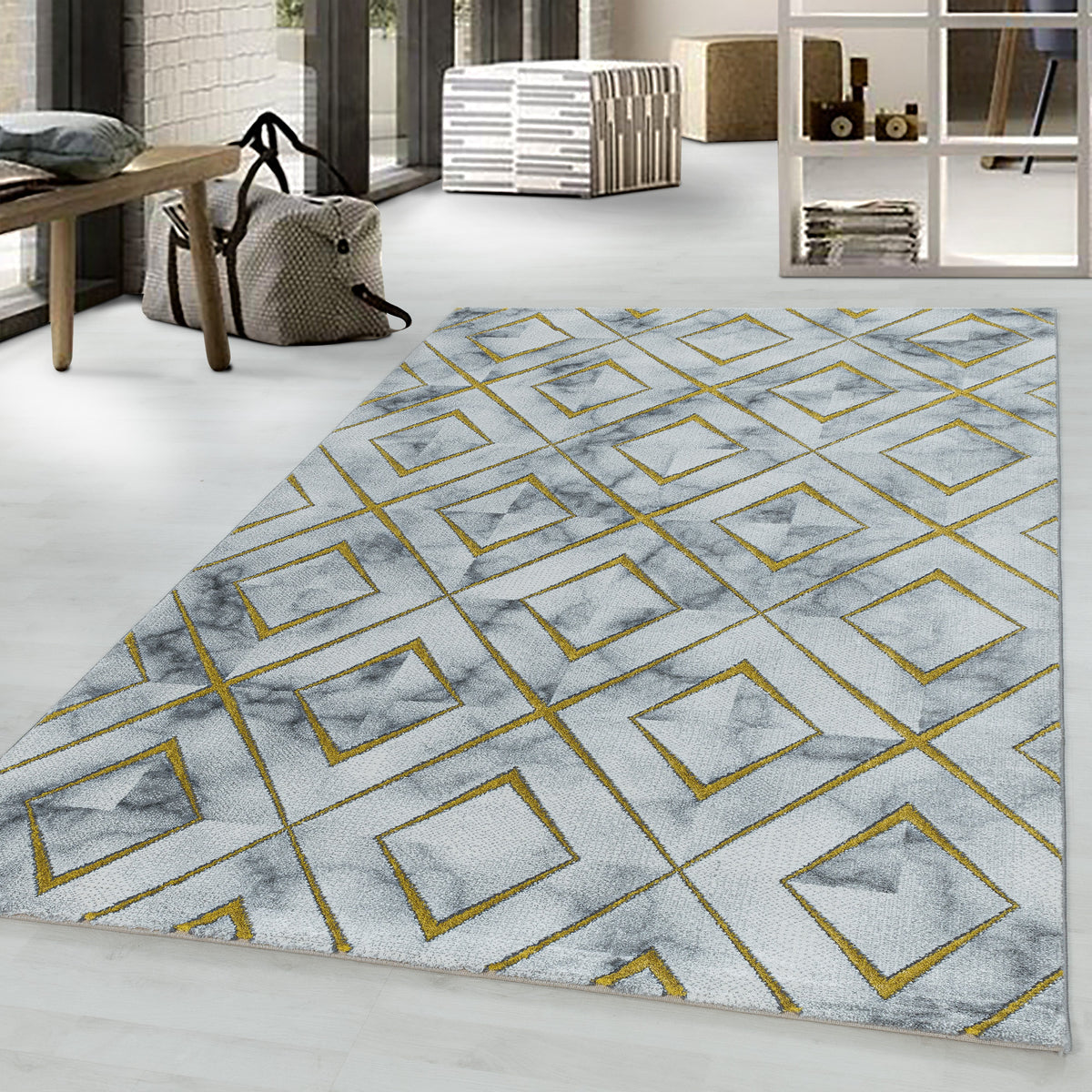 Design 3811 Gold Rechteckig