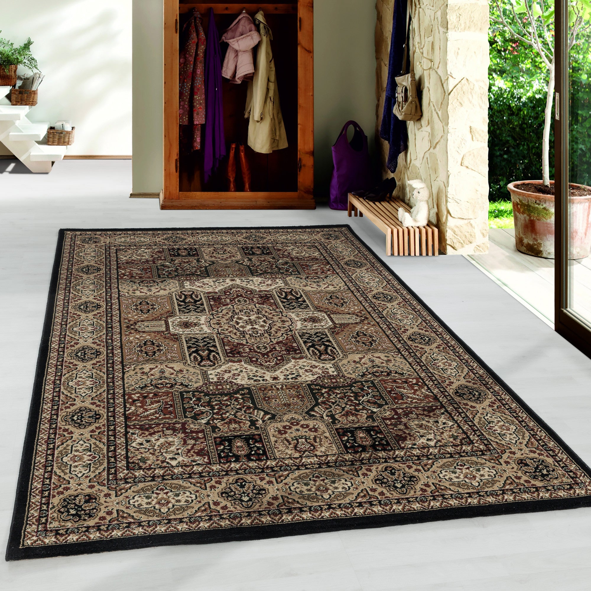 Kurzflor-Teppich im Orient Design: luxuriös und bequem