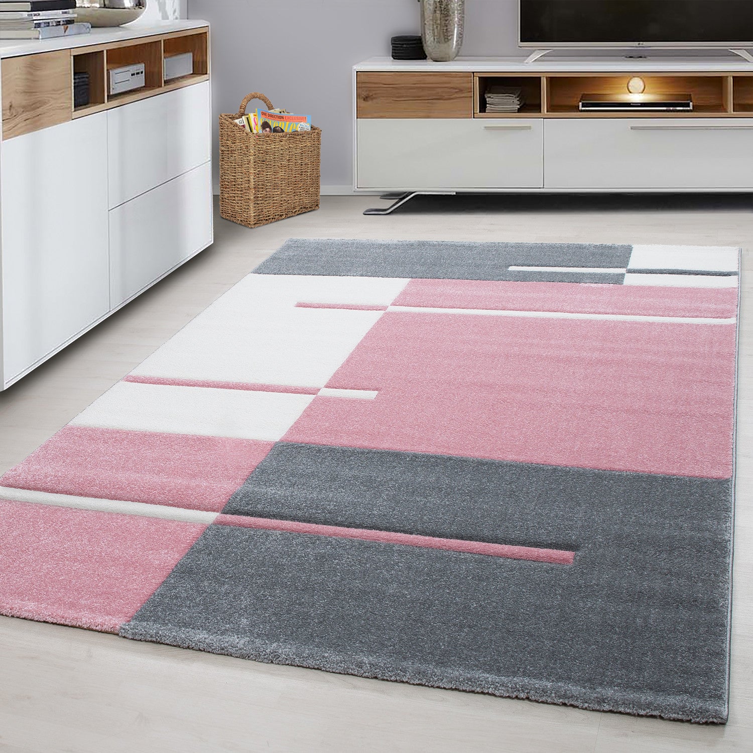 Kurzflor-Teppich Flauschig und pflegeleicht