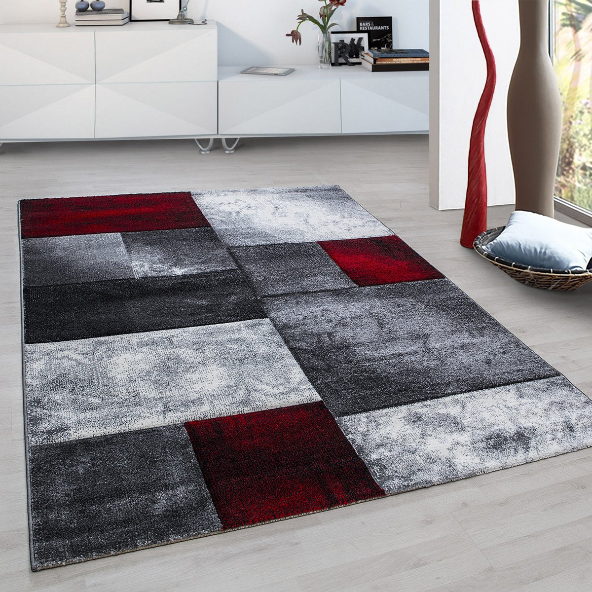 Design 1710 Rot Rechteckig