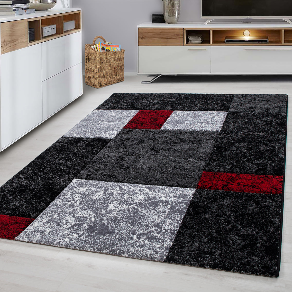 Design 1330 Rot Rechteckig