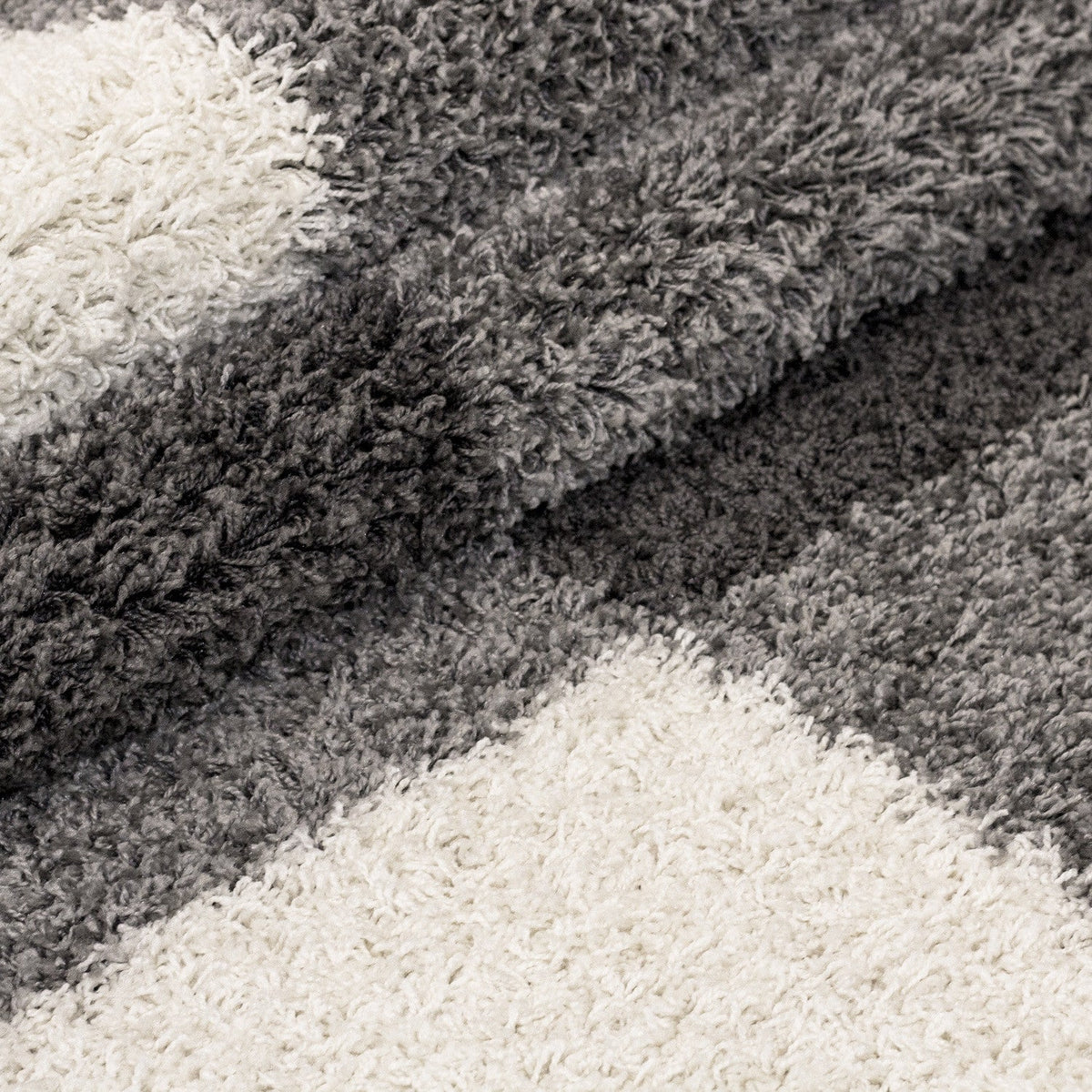 Hochflor-Teppich GALA – Karomuster