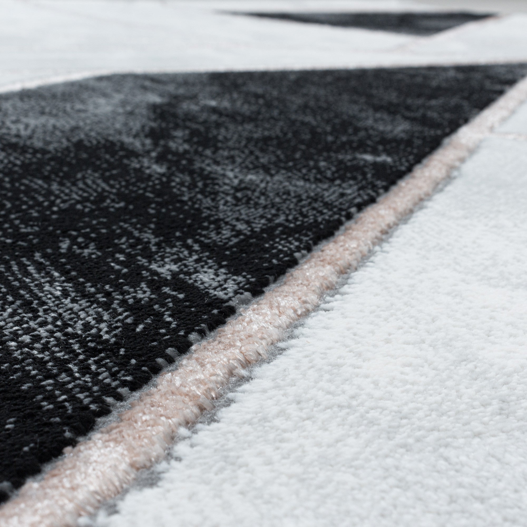 Kurzflor-Teppich modernes Marmor Design