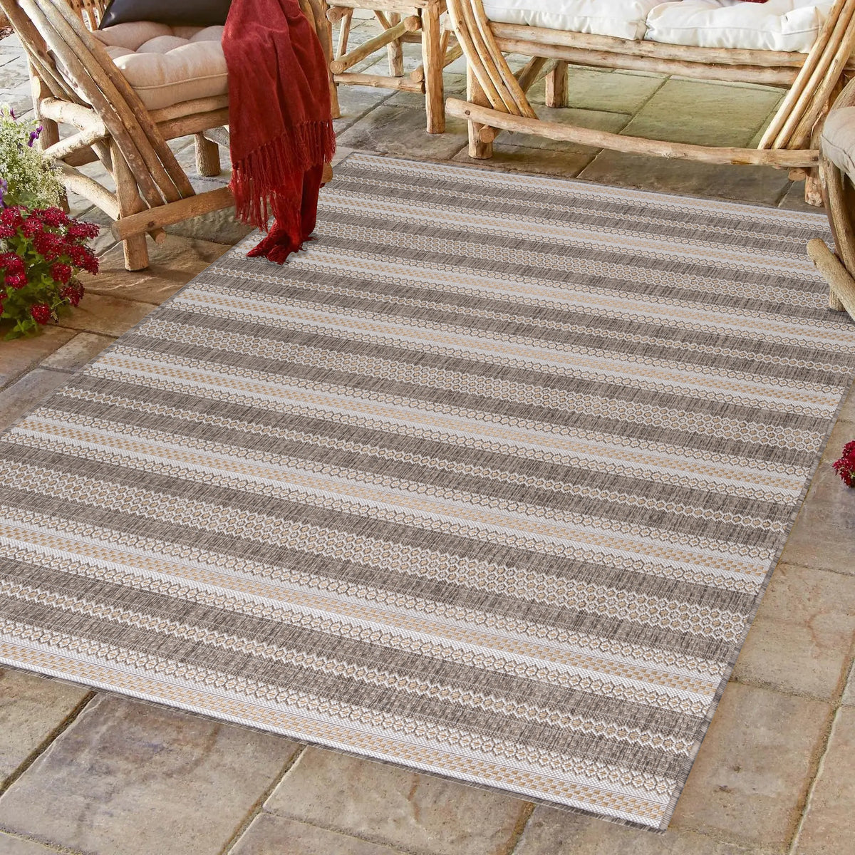 Design 4411 Beige Rechteckig