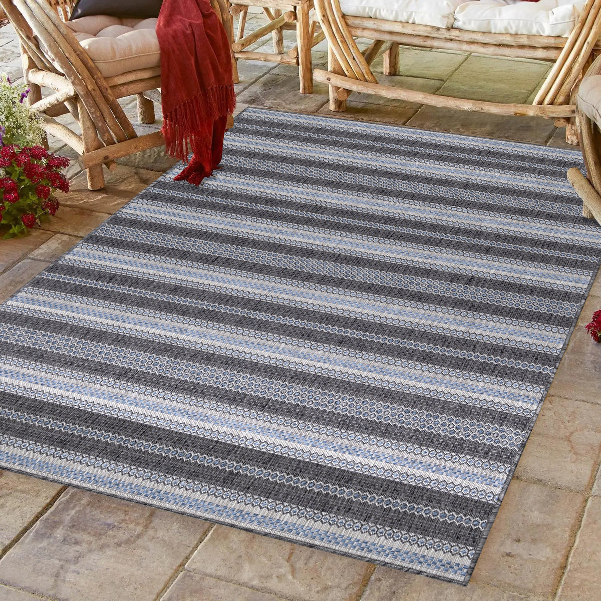 Design 4411 Schwarz Rechteckig