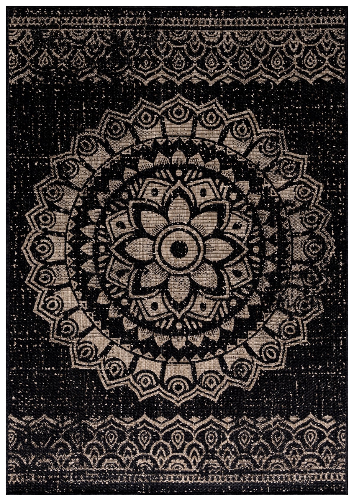 Design 4417 Schwarz Rechteckig