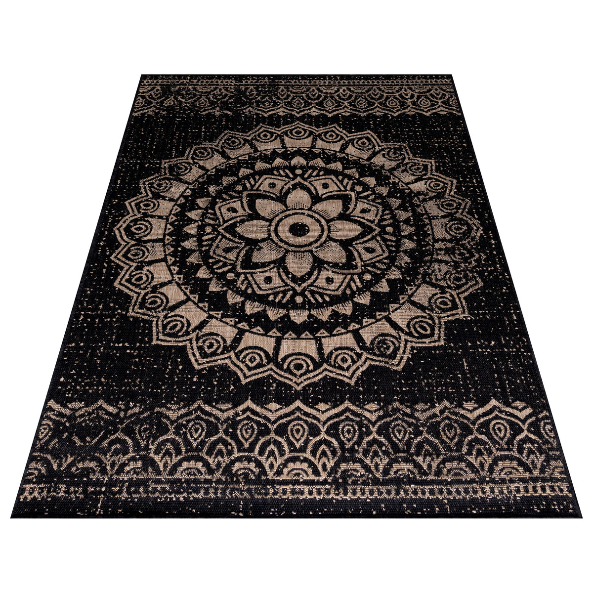 Design 4417 Schwarz Rechteckig