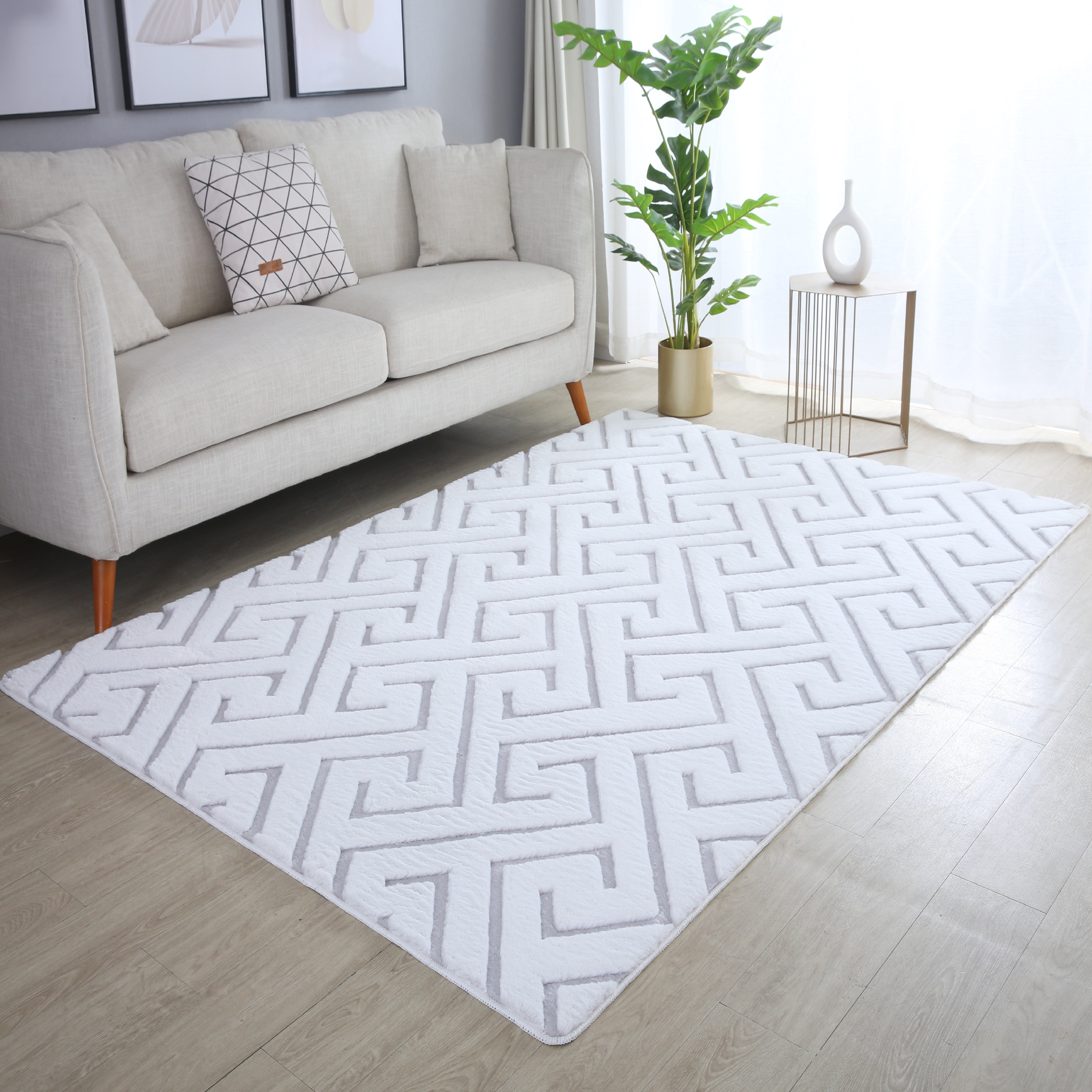 Kurzflor-Teppich im skandinavischen Design: modern und stilvoll